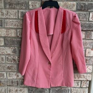 🍒💣 Vintage 80’s polyester blazer